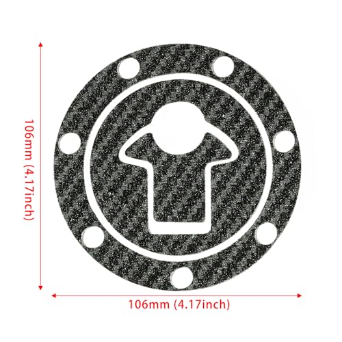 Motorcycle Carbon Tank Pad Protector Sticker Fuel Gas Oil Cap Decal, Anti-Scratch Oil Gas Tank Pad (ZX6E 6/7/9R ZXR400/750 ZZR250 ZRX1100) - color: Zx6e 6/7/9r Zxr400/750 Zzr250 Zrx1100