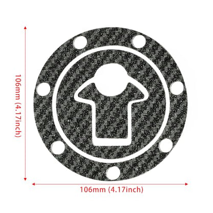 Motorcycle Carbon Tank Pad Protector Sticker Fuel Gas Oil Cap Decal, Anti-Scratch Oil Gas Tank Pad (ZX6E 6/7/9R ZXR400/750 ZZR250 ZRX1100) - color: Zx6e 6/7/9r Zxr400/750 Zzr250 Zrx1100
