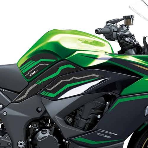 for Ninja 1100SX Ninja 1100sx 2025 2026 New Motorcycle Side Fuel Tank Pads Protector Stickers Decal Gas Knee Grip Traction (Grey) - color: Grey