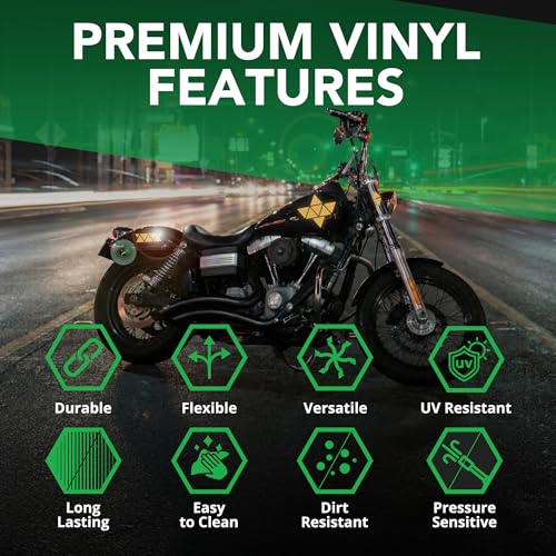 BRIGHT KNIGHT DECALS Reflective Stickers, 17pc Triangle Kit, Reflective Tape Outdoor Waterproof Motorcycle Helmet Stickers for Bikes, Scooters, and Hard Hats, Night Safety High Visibility - color: Gold