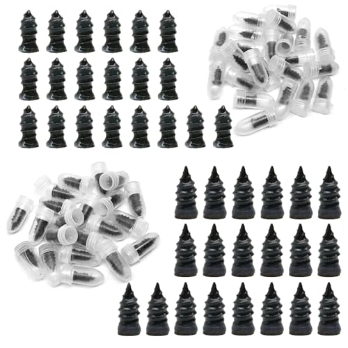 Tire Repair Kit - 40pcs Vacuum Rubber Nails for Emergency Puncture Repair on All Vehicles (Car, Truck, Motorcycle, ATV, Tractor tire,JP), Without Tools - size: 40pcs