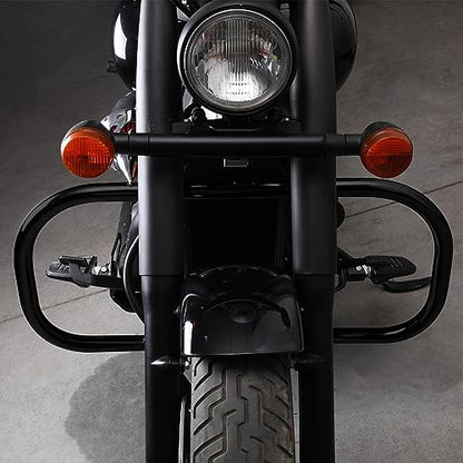 TCT-MOTORPARTS 1 1/4" Highway Engine Guard Crash Bar Fit for Honda VT750 Shadow AERO 2004-2024 VT750 Shadow Phantom 2010-2025 - color: Black