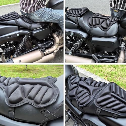 Motorcycle Seat Cushion for Yamaha FJR 1300 2001-2024, Gel Motorcycle Seat Pad for Long Rides, Breathable Shock Absorbing Anti-Slip Motorcycle Saddle Cushion