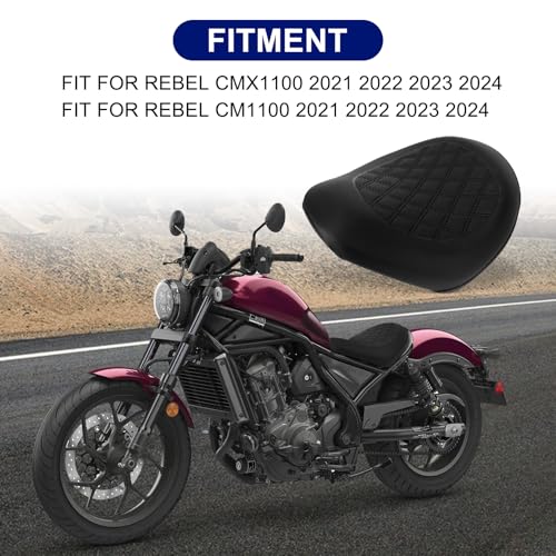 PSLER Motorcycle Front Driver Rider Seat Front Seat Cushion Pillion Pad Replacement for Rebel CMX 1100 CMX1100 2021 2022 2023 2024 Accessories
