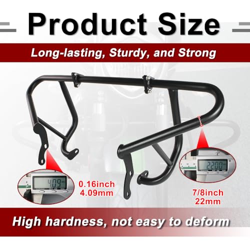 Xitomer Engine Guard Crash Bars Compatible with Vulcan S 650 VN650 / ABS 2015-2024, Vulcan S VN650 Cafe ABS 2016-2024 Motorcycle Highway Bars Frame Sliders