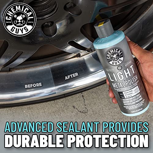 Chemical Guys SPI_404_16 Light Metal Polish (Works on Chrome, Stainless Steel, Aluminum & More), 16 fl oz - style: Light Metal Polish