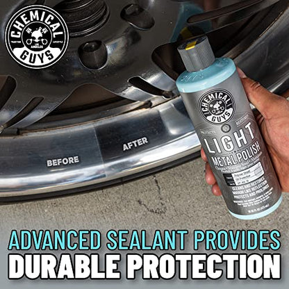 Chemical Guys SPI_404_16 Light Metal Polish (Works on Chrome, Stainless Steel, Aluminum & More), 16 fl oz - style: Light Metal Polish