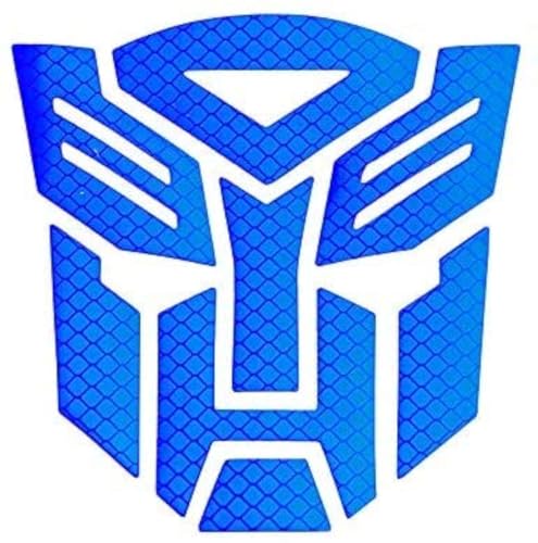 Reflective Light Transformers Autobot - Car, Motorcycle, Car Window, Truck, Notebook, Vinyl Decal Sticker, Autobot car Accessories, Vehicle Decorative Stickers (Dark Blue)