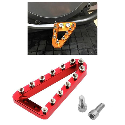 Rear Brake Pedal Step Tip Plate Compatible with SX SXF EXC EXCF XCW XCFW XC XCF Compatible with TC TE TX FE 125 150 250 350 450 2017-2022 (Red) - color: Red