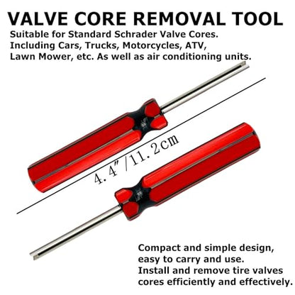 5Pcs Tire Valve Stem Removal Tool - Premium Single Heads Valve Core Remover,Great Tire Valve Tool for Schrader Valve Cores (5Pieces Single Heads Valve Tools)
