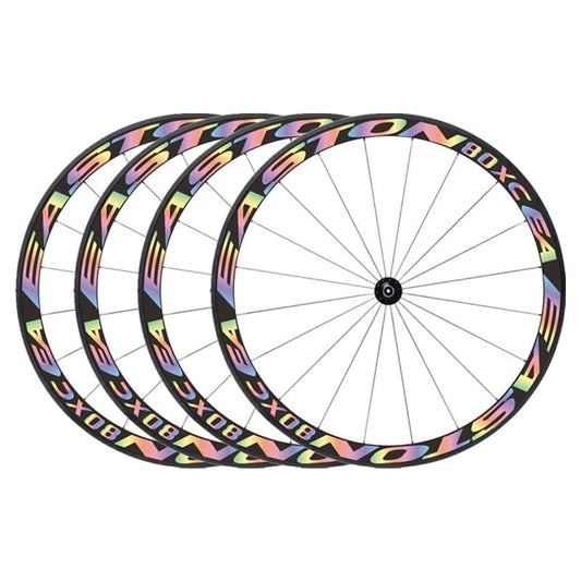 4Pcs Bike Stickers Bicycle Wheel Rims Light Safety Reflective Stickers Decal for Bikes, Bicycles, Motorcycle Decoration (Type 13) - color: Type 13