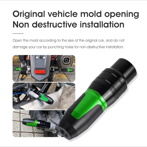 1 Pcs Universal Motorcycle Exhaust Pipe Protection Anti Falling Bar Frame Sliders Green - color: Green, size: Exhaust Pipe Anti Falling Bar