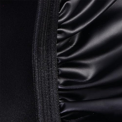Leadigol Motorcycle Seat Cover,PU Leather Waterproof Breathable Electric Vehicle Black Motorbike Seat Protector Scooter Sun Pad Dust Protector Rainproof Waterproof Sunscreen Cushion Cover