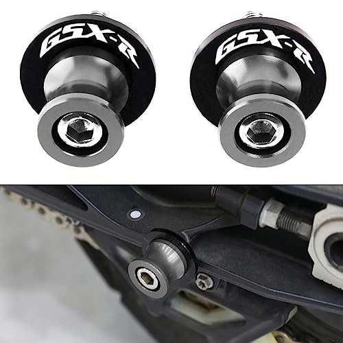 2pcs M8*1.5 Motorcycle Swing Arm Sliders Spools 8mm for Suzuki GSXR 600 750 1992-2024 GSX-R 1000 2001-2024 GSXS 600 750 1000 GSX-8R GSX-8S 2023 -Gray - color: Spool - Gray