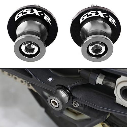 2pcs M8*1.5 Motorcycle Swing Arm Sliders Spools 8mm for Suzuki GSXR 600 750 1992-2024 GSX-R 1000 2001-2024 GSXS 600 750 1000 GSX-8R GSX-8S 2023 -Gray - color: Spool - Gray