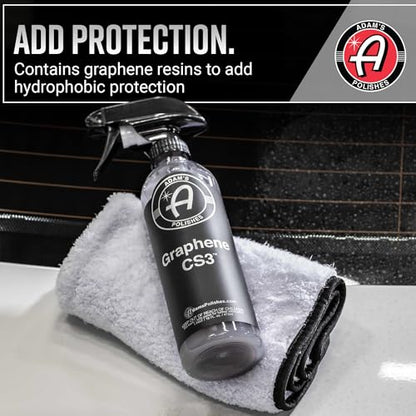 Adam's Polishes Graphene CS3 (16oz) - Graphene Waterless Wash Ceramic Spray Coating Detail Spray | High Gloss Car Wash Cleaning Spray for Car Detailing | RV Boat Motorcycle - size: 16 Fl Oz (Pack of 1)