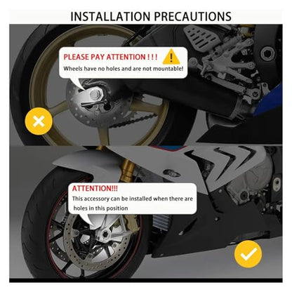 Compatible with Z900 Z900RS Z900SE Z650 NA400 N650 Motorcycle Front Rear Axle Fork Wheel Crash Sliders Protector Pad(Gold) - color: Gold