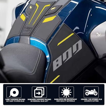 Motorcycle Accessories Tank Pad Protector Sticker Decal Gas Knee Grip Traction Pad Side Logo For CFMOTO 800MT 800 MT 800 mt