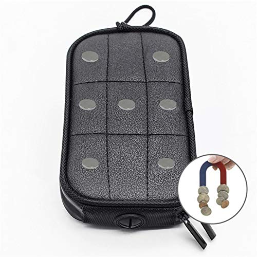 Motorcycle Magnetic Tank Bag,Transparent Waterproof Motorbike Phone Pouch Case with 7 Powerful Magnets,Mobile Phone Bag for All Motorcycles with Metal Fuel Tanks, Black