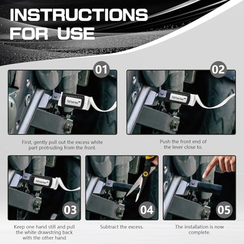 5 Pieces Motorcycle Shifter Shoe Protector - Universal Quick-Fit Riding Footwear Boot Protector,Non-Slip Rubber Gear Shift Cover,Unisex Motorcycle Accessory (Black)