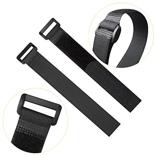 YiwerDer Reusable Fastening Cable Straps and Cable Ties Set 20 Pack(8"-12"-18"), Adjustable Multi-Purpose Hook and Loop Cord Ties to Keep Cords Organized and Tidy - style: (8-12-18) x 1Inch