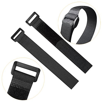 YiwerDer Reusable Fastening Cable Straps and Cable Ties Set 20 Pack(8"-12"-18"), Adjustable Multi-Purpose Hook and Loop Cord Ties to Keep Cords Organized and Tidy - style: (8-12-18) x 1Inch