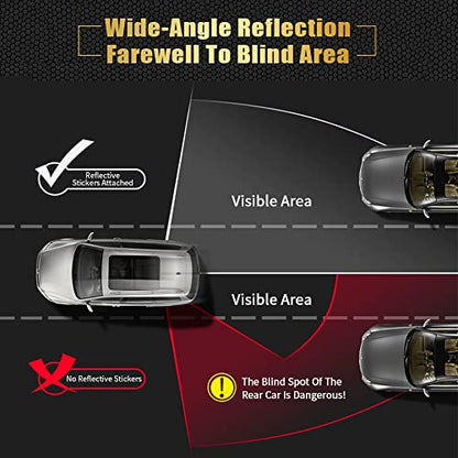 5pcs/Set Diamond Grade Reflective Stickers High Intensity Night Visibility Safety Warning Sign Reflective Tape Stickers for Cars Trucks Helmets Motorcycle Bumper Sticker 35.83x1.57in - color: Blue