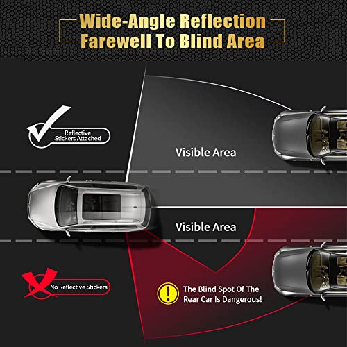 5pcs/Set Diamond Grade Reflective Stickers High Intensity Night Visibility Safety Warning Sign Reflective Tape Stickers for Cars Trucks Helmets Motorcycle Bumper Sticker 35.83x1.57in - color: Watermelon Red