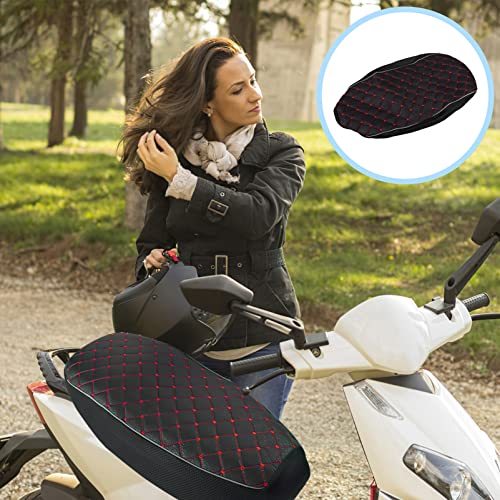 VICASKY Black Universal Motorcycle Seat Cover,3D Spacer Mesh Fabric Scooter Cushion Breathable Anti-Slip Moped Seat Cover for All-Weather Protection & Comfort Riding