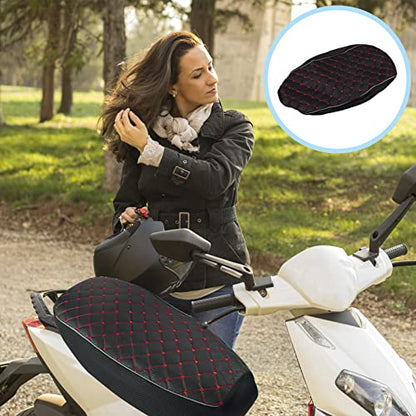 VICASKY Black Universal Motorcycle Seat Cover,3D Spacer Mesh Fabric Scooter Cushion Breathable Anti-Slip Moped Seat Cover for All-Weather Protection & Comfort Riding