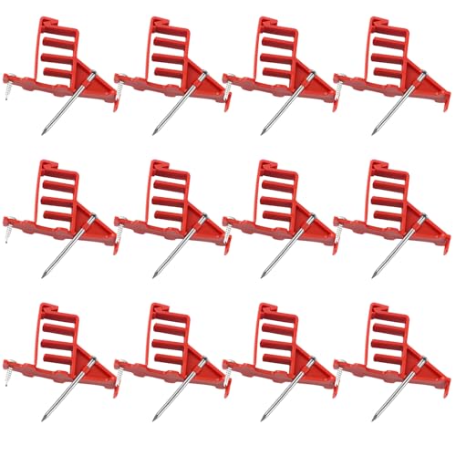 80PCS Multi Cable Staples,Non-Metalic Cable Staple Clips with Steel Nails,Insulated Plastic Wire Stackers for Easy & Tidy Electrical Wire Management