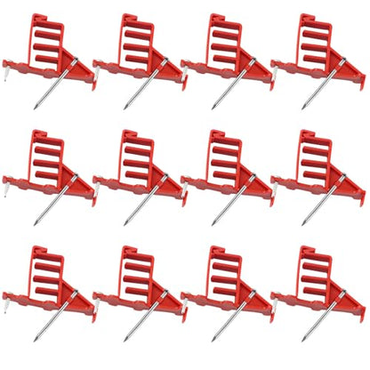 40PCS Multi Cable Staples,Non-Metalic Cable Staple Clips with Steel Nails,Insulated Plastic Wire Stackers for Easy & Tidy Electrical Wire Management