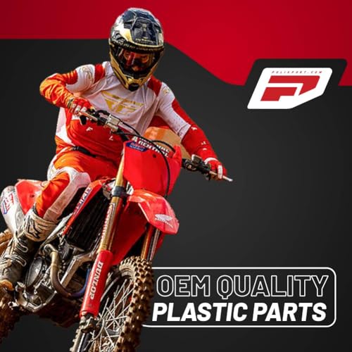 Polisport Fork Guards for Honda CRF250R, CRF450R, CRF450RX (2019-2025) Red, Durable Off-Road Fork Protectors