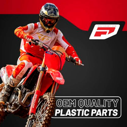 Polisport Fork Guards for Honda CRF250R, CRF450R, CRF450RX (2019-2025) Red, Durable Off-Road Fork Protectors