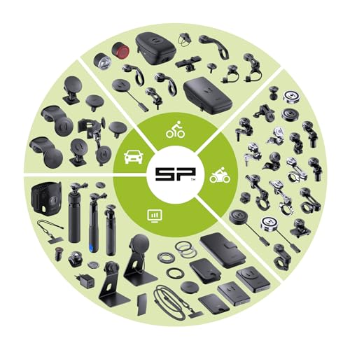 SP CONNECT Moto Bundle II AVM Xtreme | SPC+ |Compatible with iPhone 15 Pro Max | Phone Mount for Motorcycle | Motorcycle Phone Holder | Handlebars - style: for iPhone 15 Pro Max