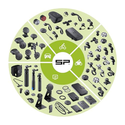 SP CONNECT Moto Bundle II AVM Xtreme | SPC+ |Compatible with iPhone 15 Pro Max | Phone Mount for Motorcycle | Motorcycle Phone Holder | Handlebars - style: for iPhone 15 Pro Max