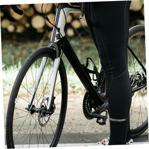 YARNOW 2pcs Bicycle Trouser Clips Reflective Wrist Ankles Bands Bike Trouser Clips Cycling Equipment Cycling Wraps
