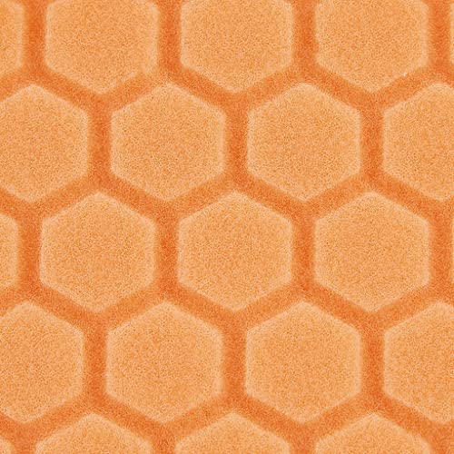 Chemical Guys BUFX_102HEX6 BUFX_102_HEX6 Hex-Logic Medium-Heavy Cutting Pad, Orange (6.5 Inch Pad Made for 6 Inch Backing Plates), 1 Pad Included - size: 6.5 Inch Pad (1 Pack), style: Medium Cutting