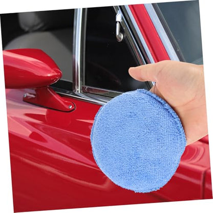Healifty 4pcs Microfiber Car Wax Applicator Pads Soft Sponge for Vehicle Cleaning and Care for Cars Motorcycles and Scratch Lightweight Easy Storage