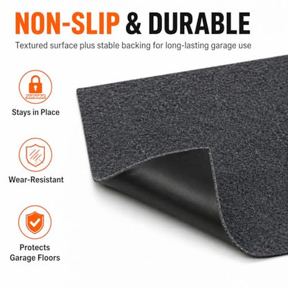 Extra Large Garage Floor Mat 8.8×22 FT – Heavy Duty Non‑Slip Waterproof Parking & Driveway Floor Mat, Reusable Garage Carpet Protection Rug for Garages, Driveways & Parking Lots