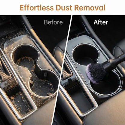 1pcs Car Detailing Brush, Ultra Soft Car Detail Brush Kit for Elegant Surfaces, Auto Scratch-Free Cleaner Kit for Car Interior & Exterior, Wheels, Dashboard, Engine Bay