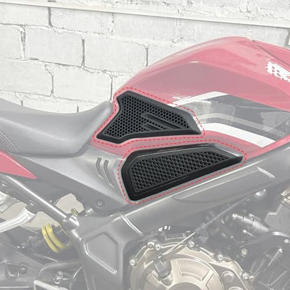 for CBR650R CB650R CBR CB 650R Motorcycle Fuel Tank Traction Pad Side Gas Knee Grip Protective Sticker Protector (for Honda Vehicle) (2019 Onwards), Black