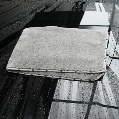 SPTA Drying Towel, Car Wash Drying Towel for Car wahing, Highly Absorbent, 1Pack Large Microfiber Towel Without Scratches or Water Spots, 26.4 x 38.2 inch, Grey-MT035