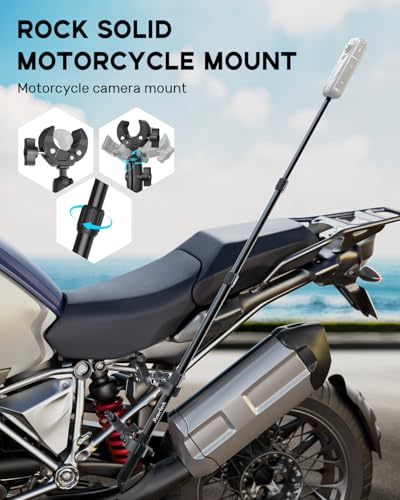 Motorcycle Camera Mount for Insta360 X5/X4/X3 for GoPro Handlebar Mount for DJI Osmo Action Bike Mount for Insta360 X5 Accessories
