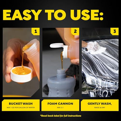 Meguiar's Gold Class Car Wash, Ultra-Rich Foam Car Wash Soap and Conditioner for Vehicle Cleaning, Paint Cleaner to Clean and Condition in One Easy Step, 1 Gallon - style: Car Wash