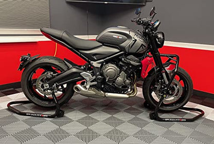 GP Pro Series - Gloss Black Universal Front Head lift and Rear Motorcycle paddock stands lifts For Kawasaki Suzuki Honda Yamaha BMW Ducati Triumph Sport and Sport Touring Bikes by GPI Industries