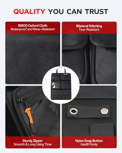 Benlari Tour Pack Lid Organizer Motorcycle Universal Storage Liner Bag Clear Pocket Waterproof Fit For Harley Davidson Street Glide Road King Road Glide Electra Glide