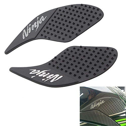 Ninja 250 2008-2016 3D Motorcycle Vinyl Gel Gas Tank Pad Traction Side Traction Side Protector Decal and Sticker Tankpad. (New Generation Silicone-Based Adhesive) - color: Yellow