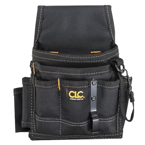 Custom Leathercraft CLC 1503 Small Electrical Maintenance Pouch, Black, 9 Pocket - size: 9 POCKET (Pack of 12)
