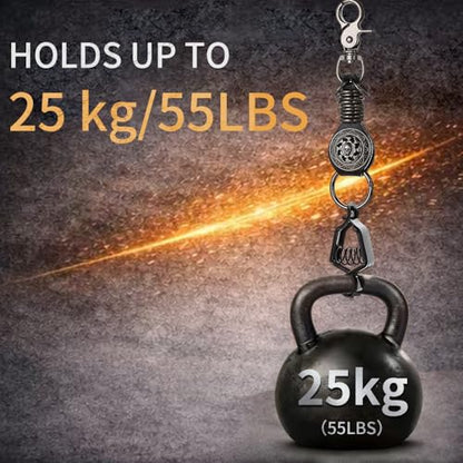 Heavy Duty Glove & Hat Clip with Carabiner, All-Metal Spring Clamp Work Glove Holder for Tool Belt, Harness, Backpack - style: Sigil